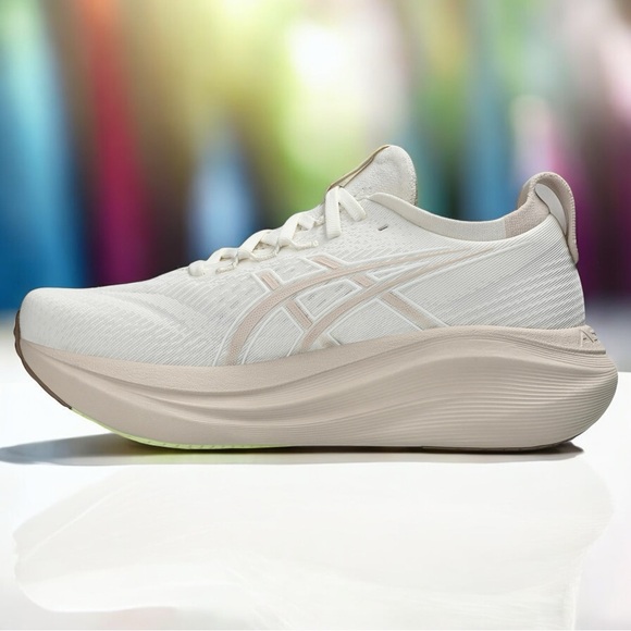 ASICS Women’s GEL-NIMBUS 27 Running Shoes, Cream/Mineral Beige, Size 7.5 *NEW* - Picture 8 of 8